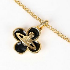 Sold out tory  Westwood Mini charm with Saturn emblem pendant & chain necklace